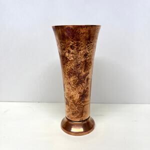 Vintage Hammered Copper 7in Vase Craftsman Style